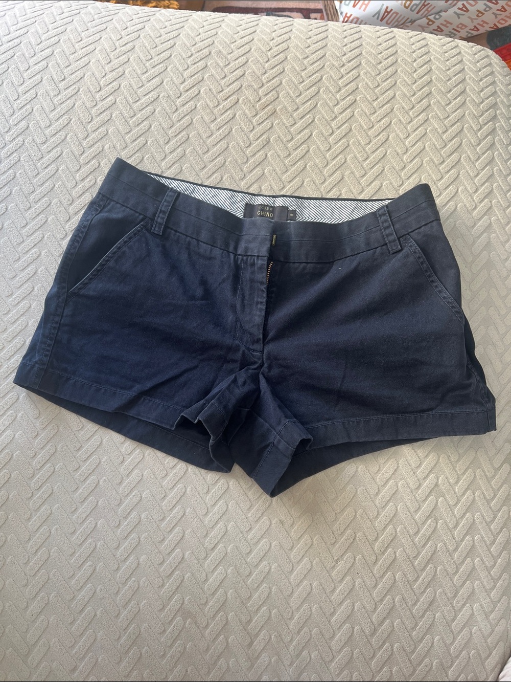 J. Crew Navy Cotton-Blend Women's Jean Shorts